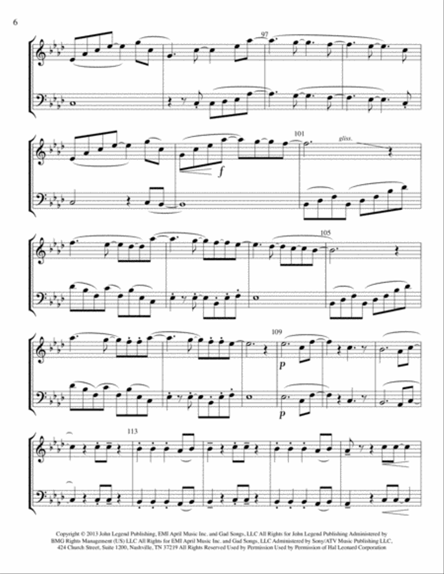 All Of Me String Duet scores gallery preview page 6