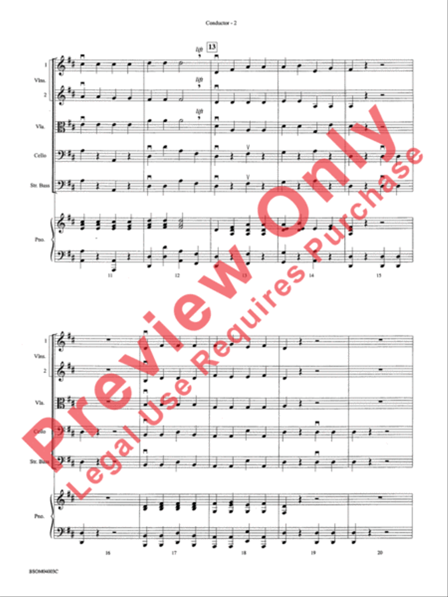 Bohemian Stomp! Bohemian Stomp! String Orchestra scores gallery preview page 5