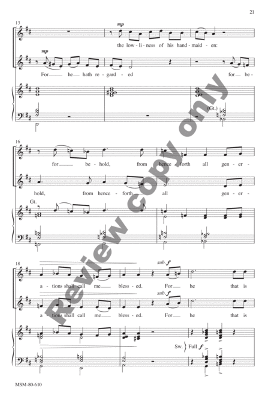 Evensong Evensong Unison Choir scores gallery preview page 54