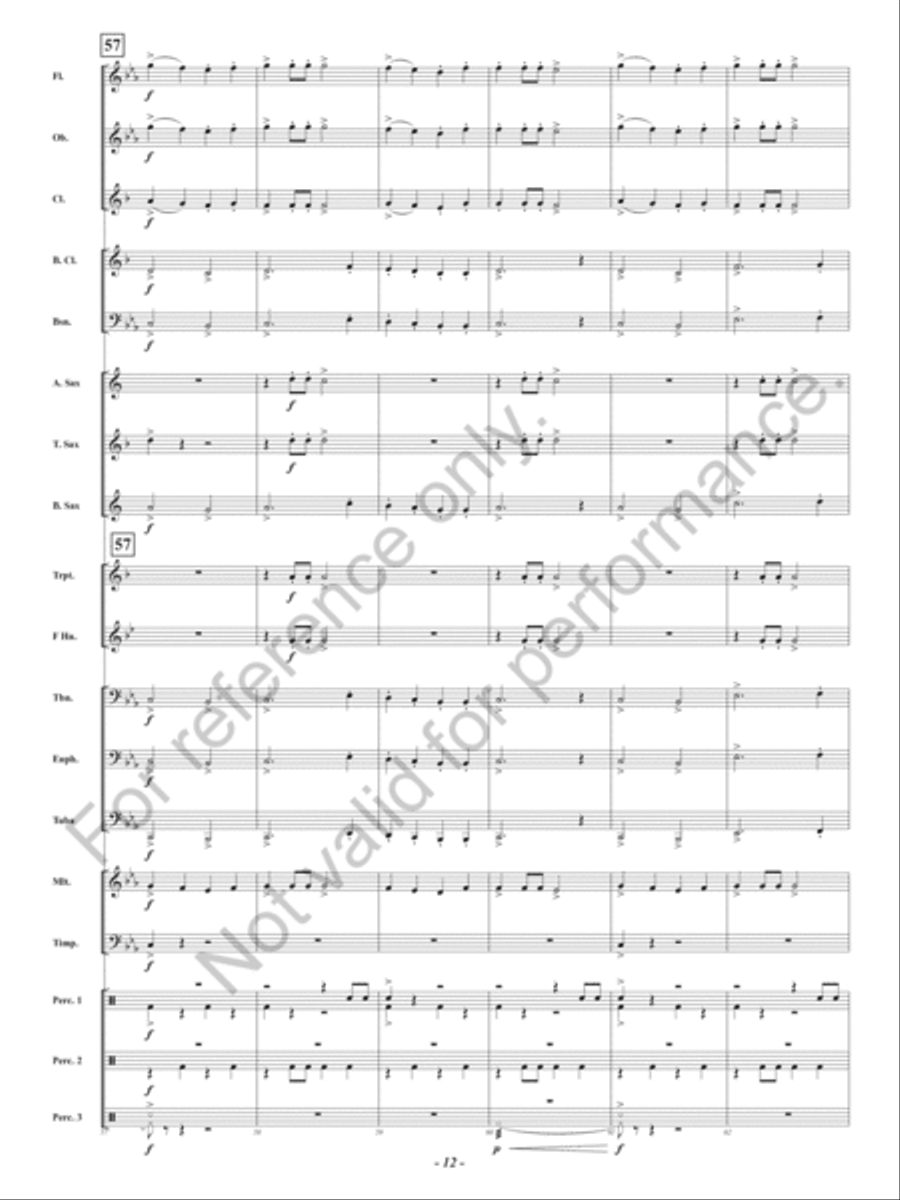 Dark Forest Dance Dark Forest Dance Concert Band scores gallery preview page 13