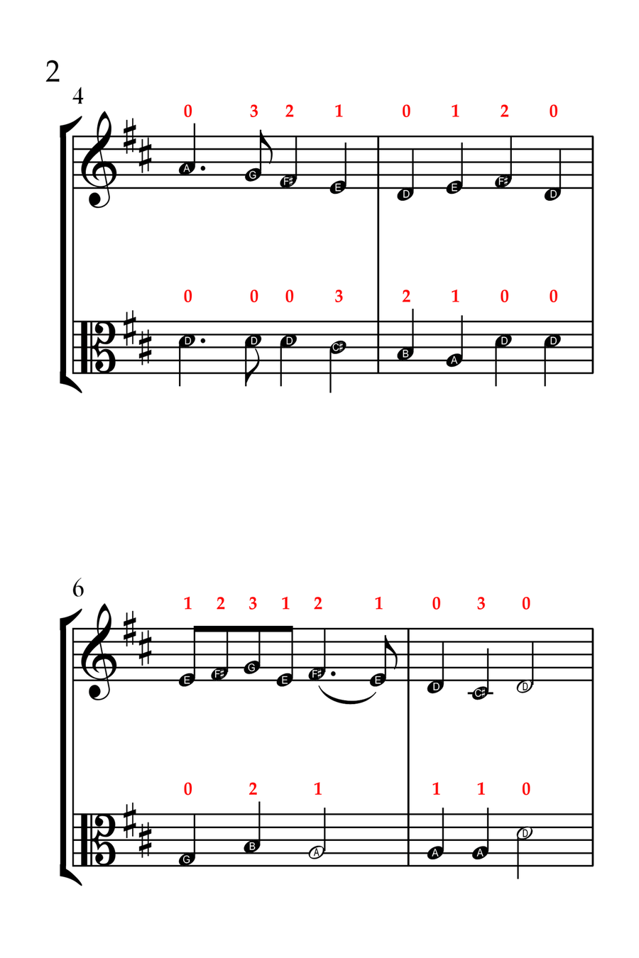 Deck the Halls (VIOLIN AND VIOLA - EASY LEVEL) String Duet scores gallery preview page 3