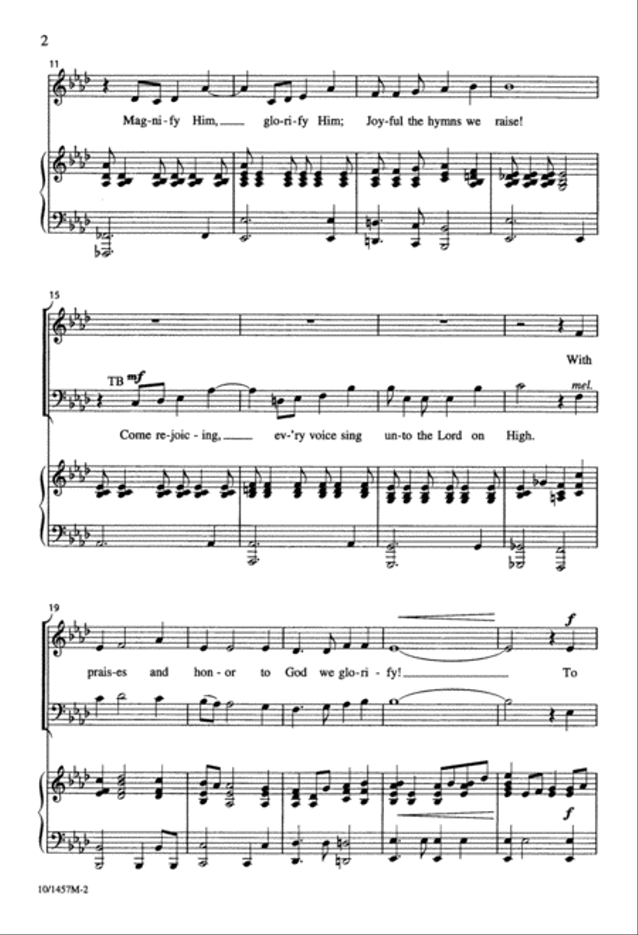 Unto God, Be Glory Divisi scores gallery preview page 2