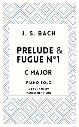 Book cover for Prelude and Fugue N°1 - C Major - Bach