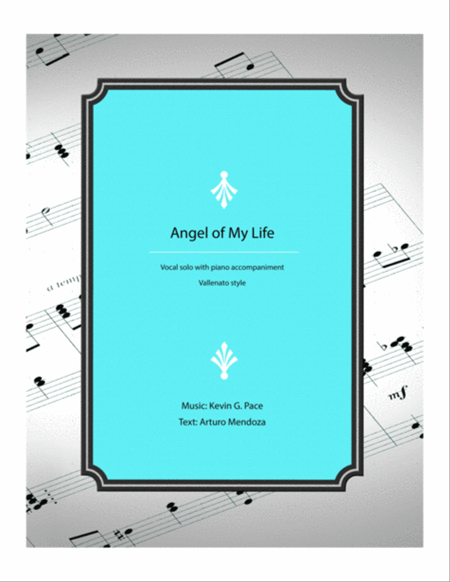 Angel of My Life (Vallenato) - vocal solo with piano accompaniment Tenor Voice scores gallery preview page 1