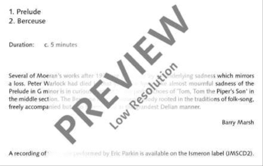 Two Pieces Piano Solo scores gallery preview page 3