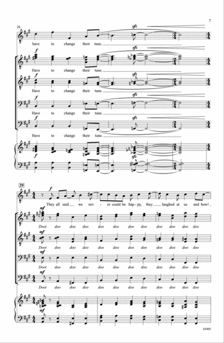 They All Laughed A Cappella scores gallery preview page 6