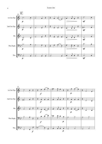Locus iste (Bruckner) - Brass Quintet image number null