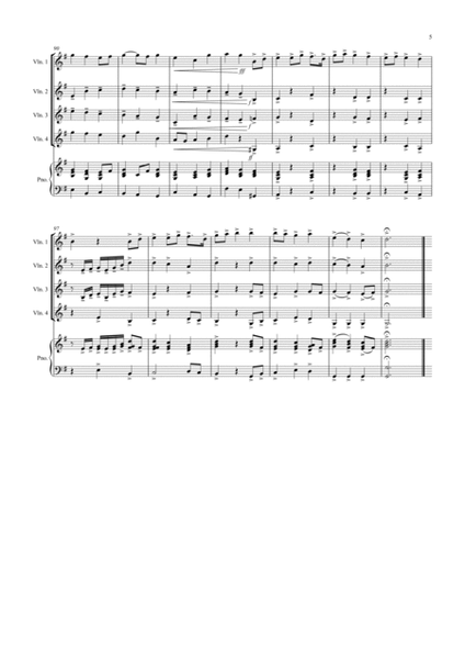 3 Popular Pieces for Violin Quartet image number null