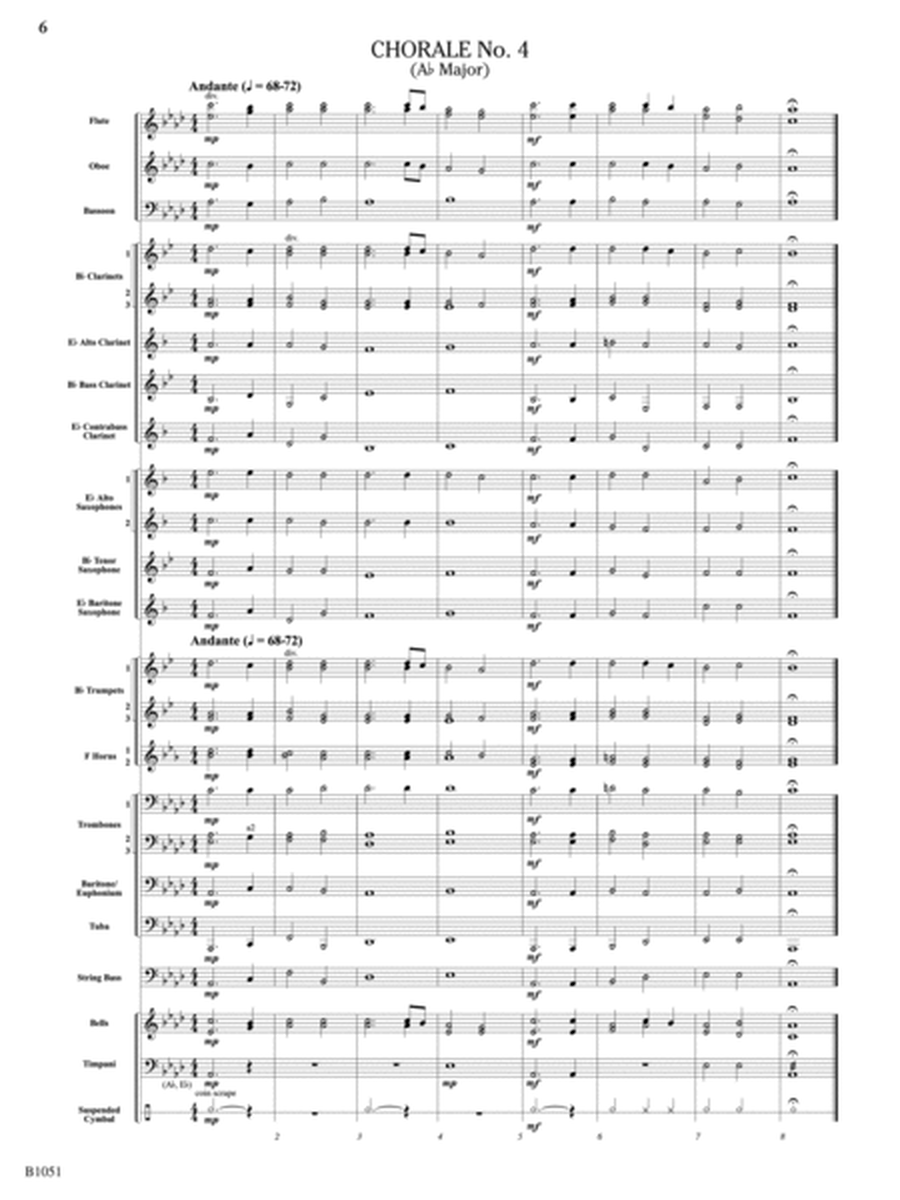 Twelve Chorales for the Developing Band: Score