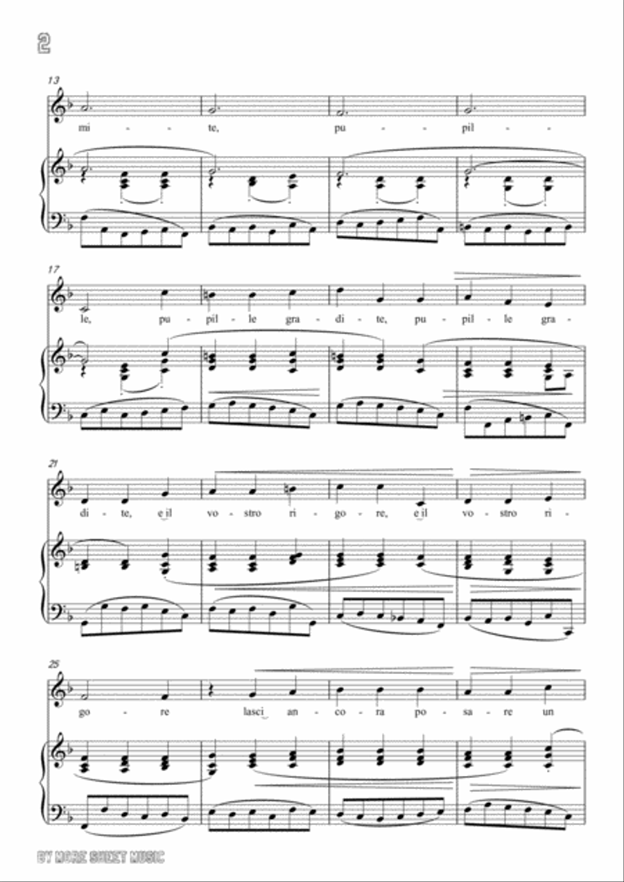 Bassani-Posate! Dormite! in F Major,for voice and piano Voice Solo scores gallery preview page 4
