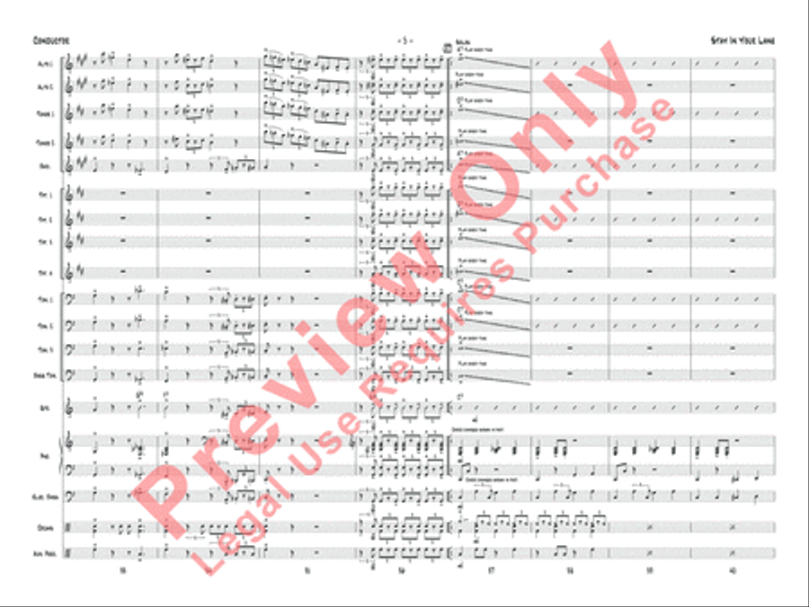 Stay in Your Lane Jazz Ensemble scores gallery preview page 8