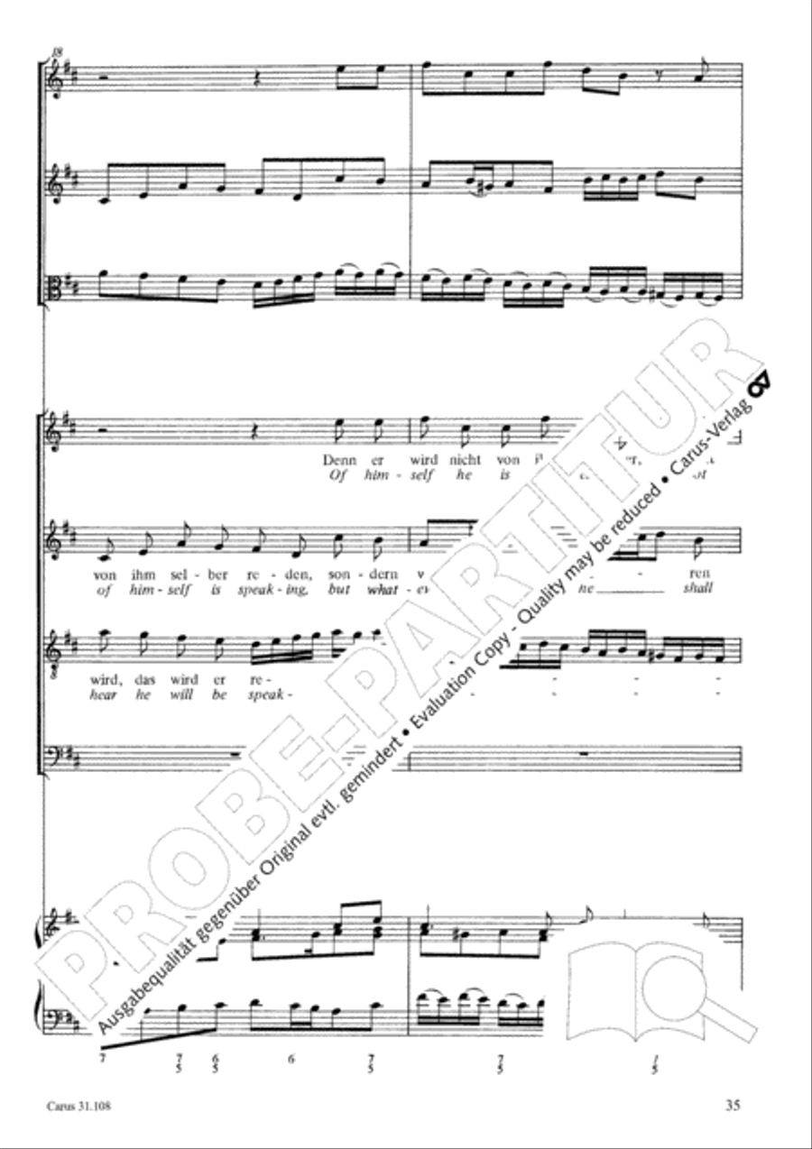 Now it is good, that I am leaving (Es ist euch gut, dass ich hingehe) ATB scores gallery preview page 36