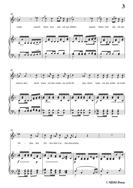 Schubert-Der Liebliche Stern,in F Major,for Voice&Piano image number null
