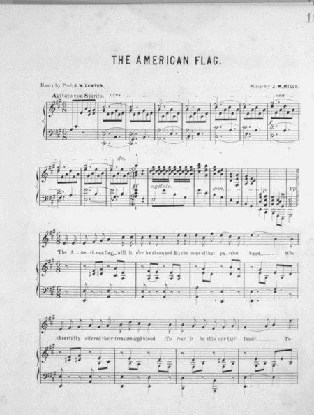 The American Flag. Song and Chorus