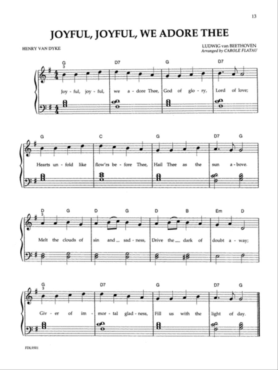 Hymns with Chords Piano Method scores gallery preview page 3