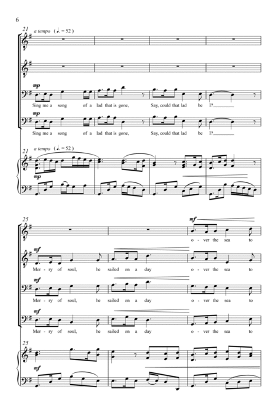 Skye Boat Song Skye Boat Song TTBB scores gallery preview page 4