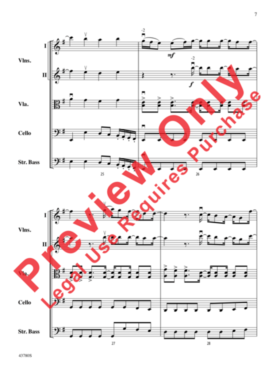 Bring Me to Life String Orchestra scores gallery preview page 8