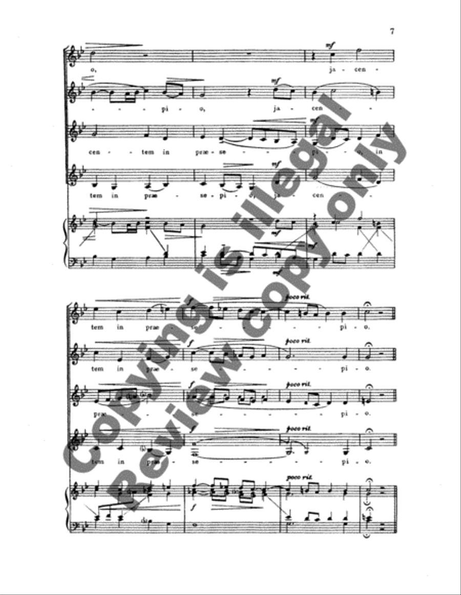 O Magnum Mysterium SSAA scores gallery preview page 5