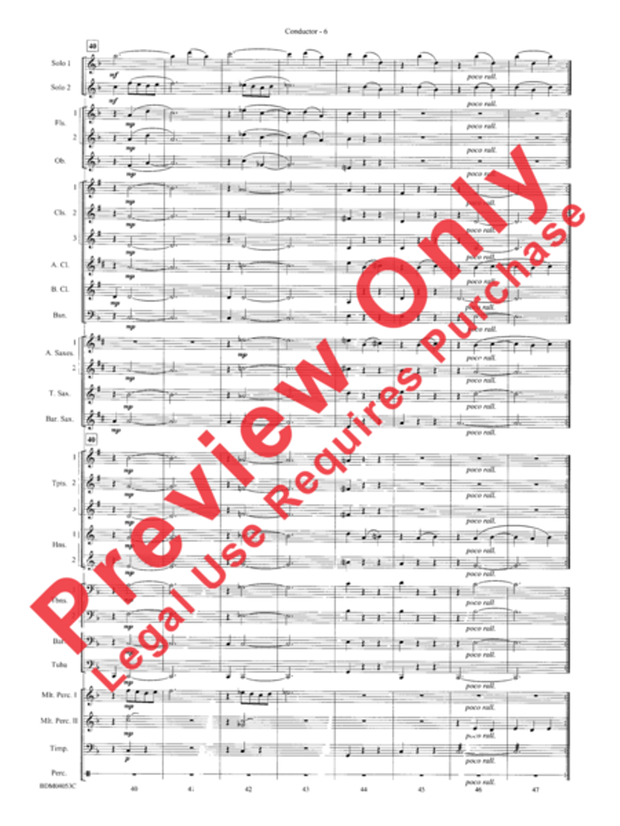 Flower Duet (from Lakmé) Concert Band scores gallery preview page 8
