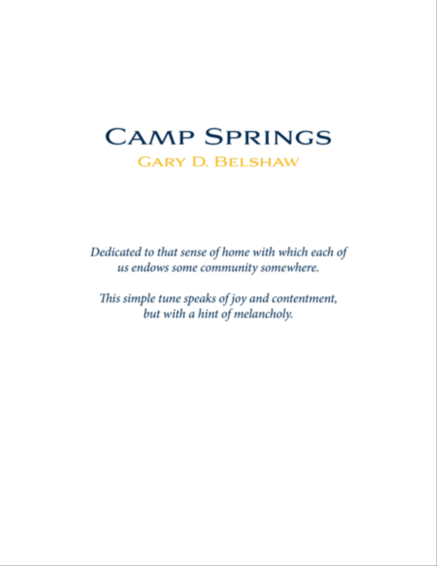 Camp Springs image number null