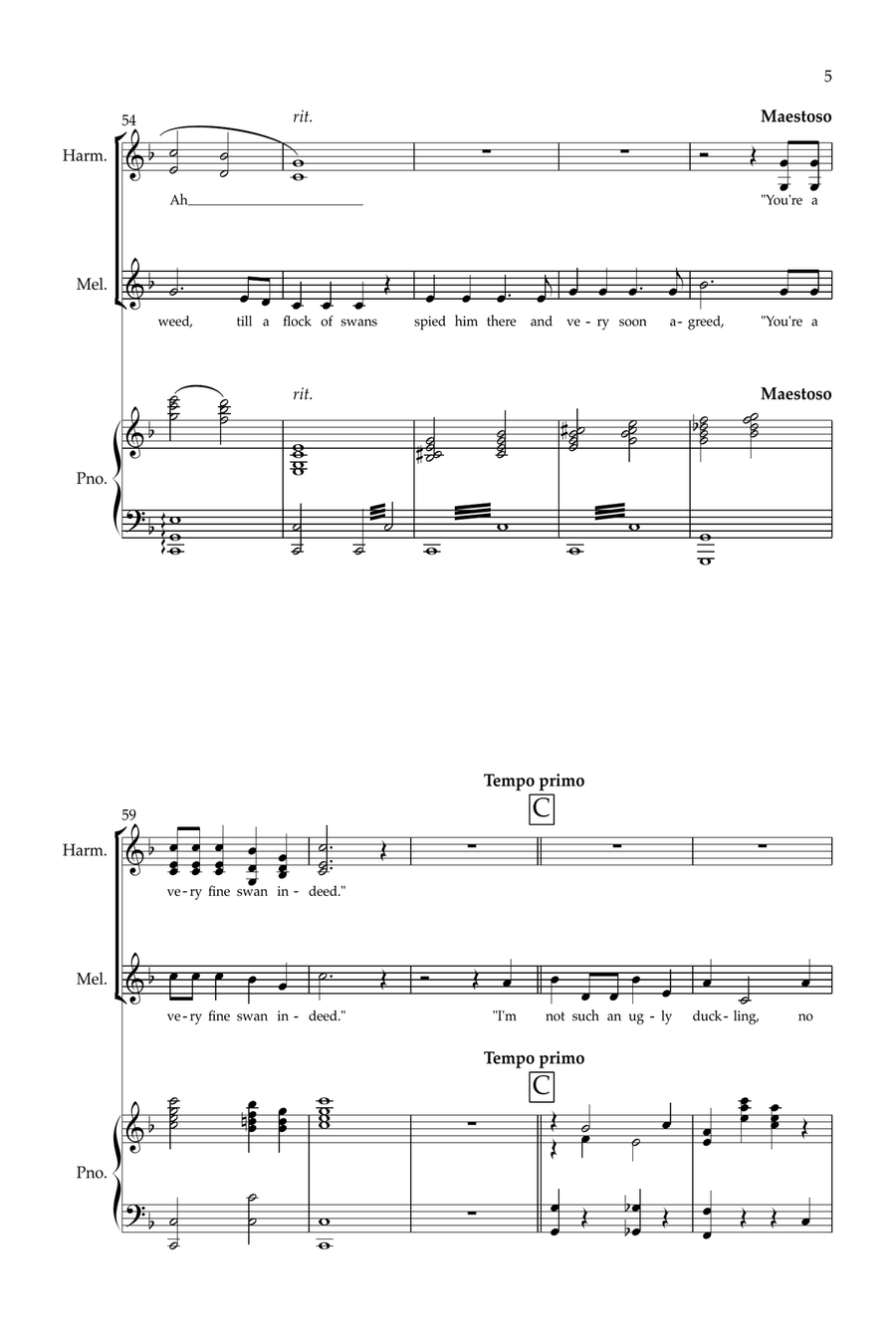 The Ugly Duckling The Ugly Duckling Choir scores gallery preview page 5