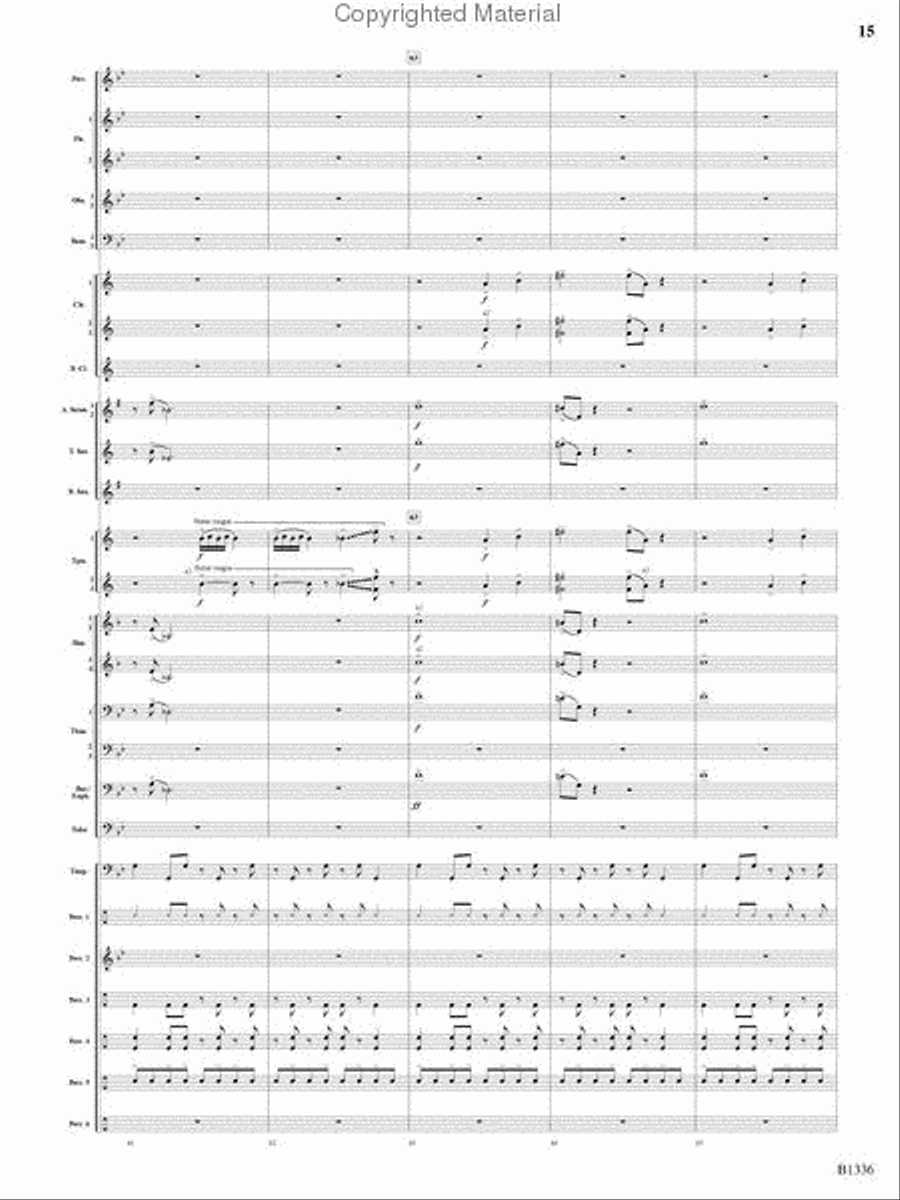 Dreams and Proclamations Concert Band scores gallery preview page 14