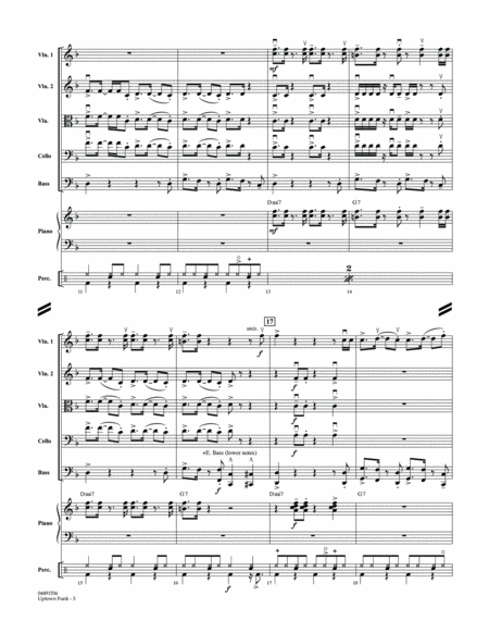 Uptown Funk - Conductor Score (Full Score) by Larry Moore String Orchestra - Digital Sheet Music