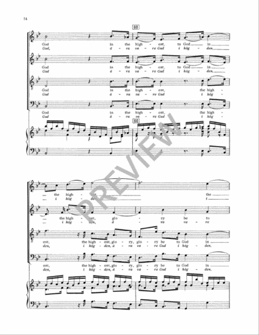 Svenska Messan (Swedish Mass) Vocal Score 4-Part scores gallery preview page 17