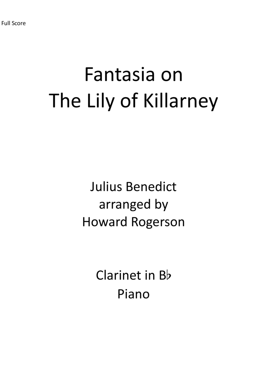 Fantasia on The Lily of Killarney Score and Part scores gallery preview page 1