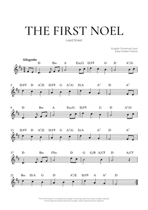 The First Noel (Lead Sheet) - Christmas Carol