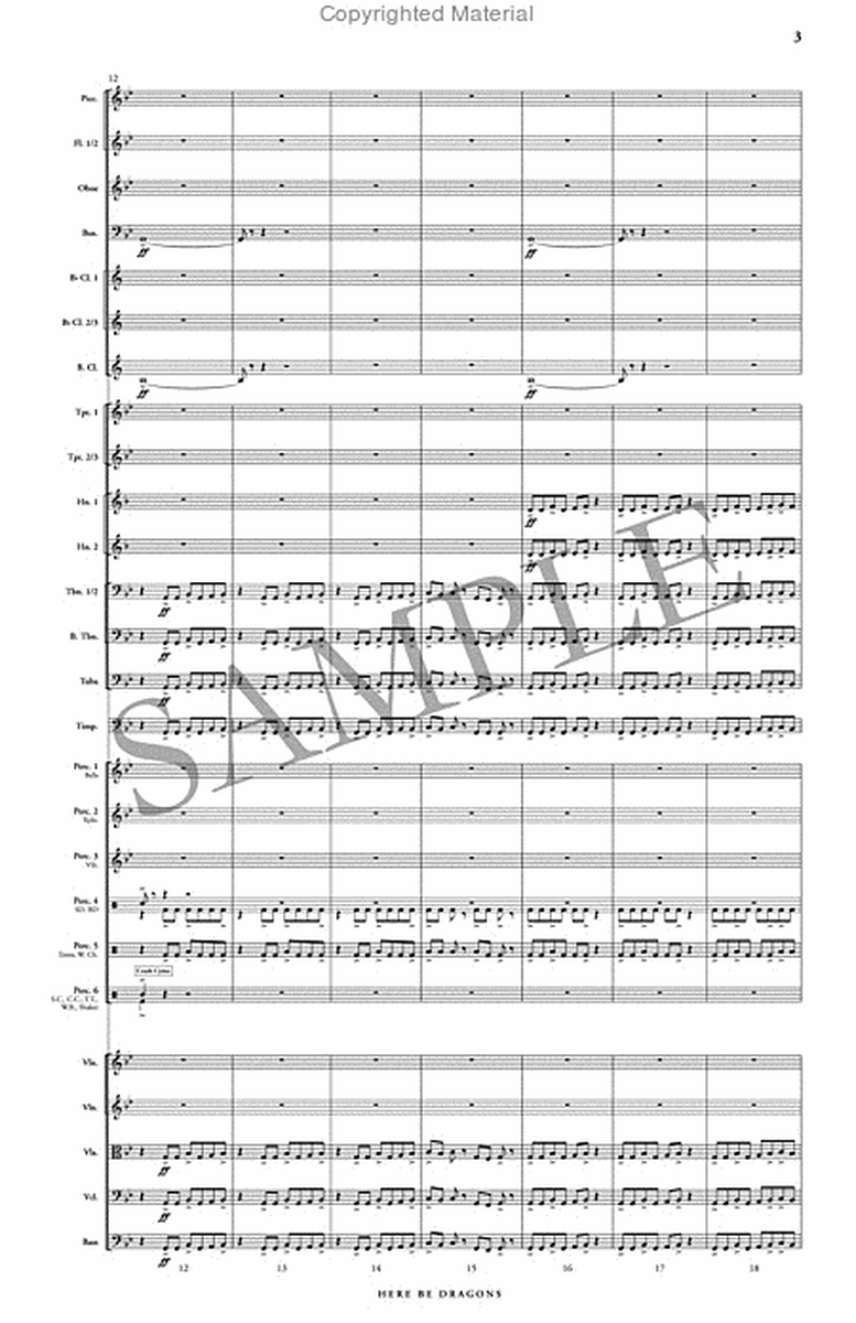 Here Be Dragons (orchestra score & parts) image number null