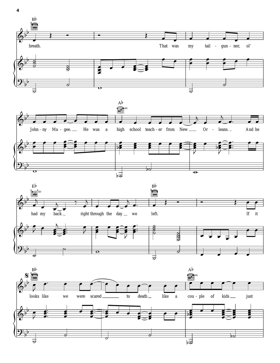 In Color Piano, Vocal, Guitar scores gallery preview page 4