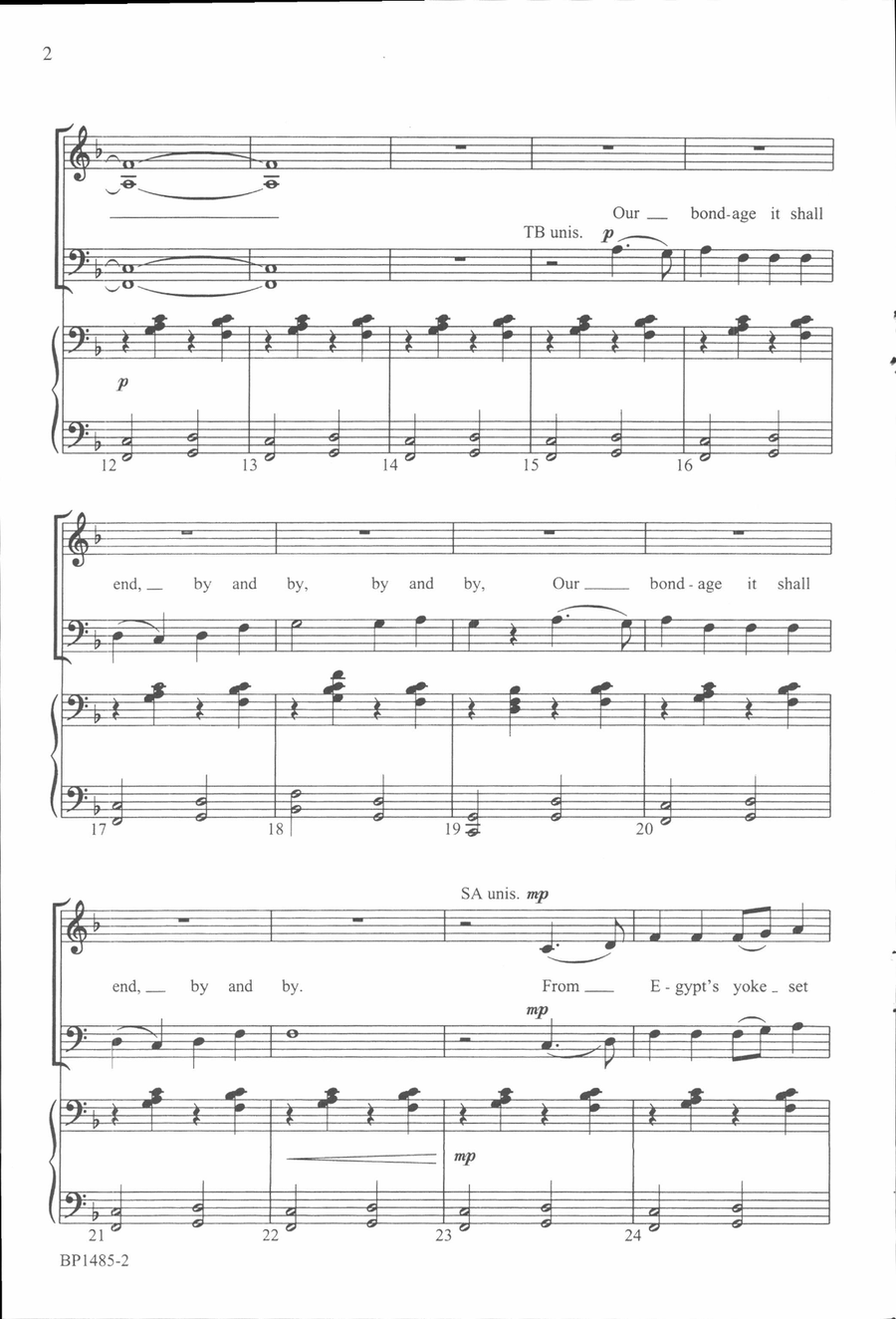 Saints Bound for Heaven 4-Part scores gallery preview page 3