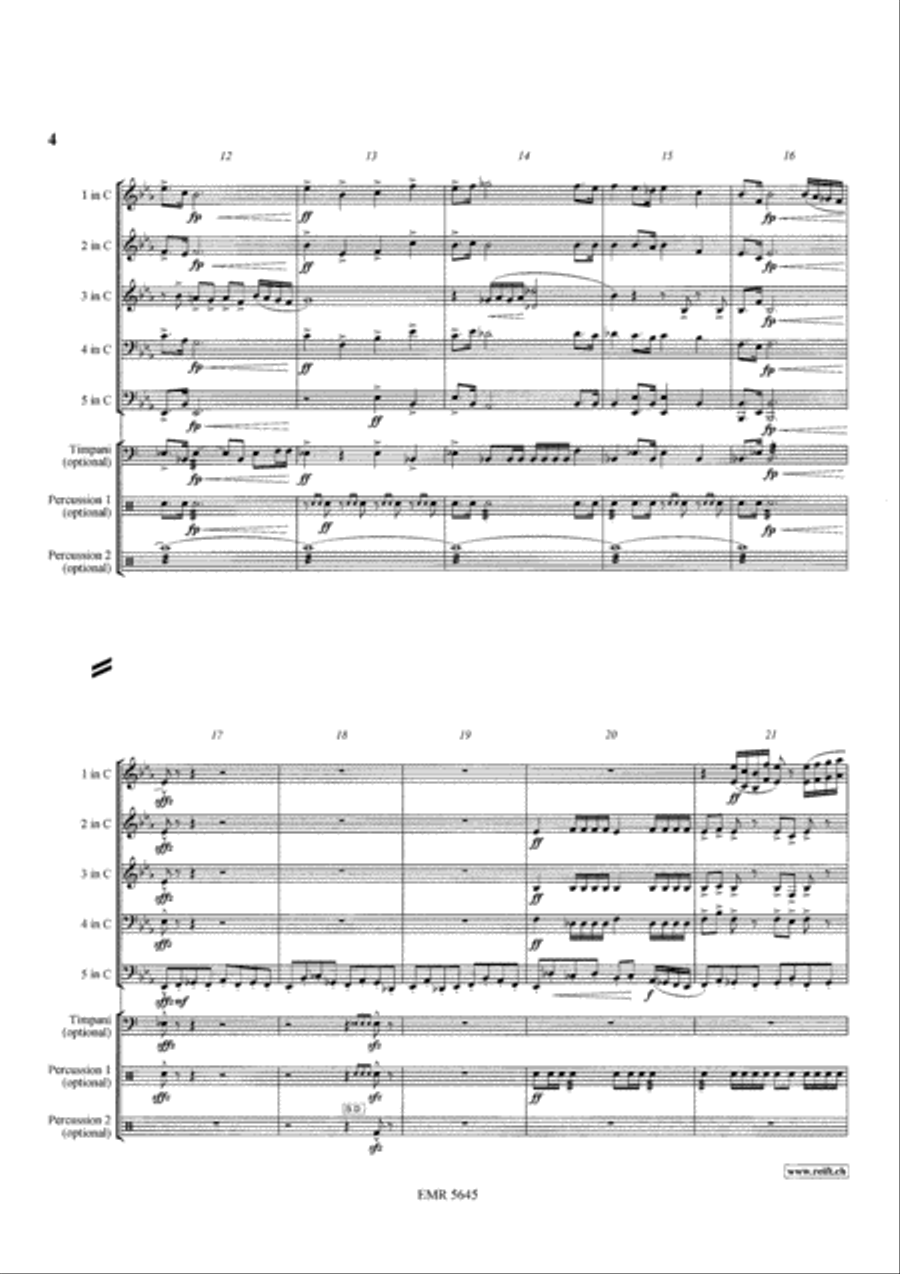 A Festive Intrada A Festive Intrada Brass Band scores gallery preview page 4