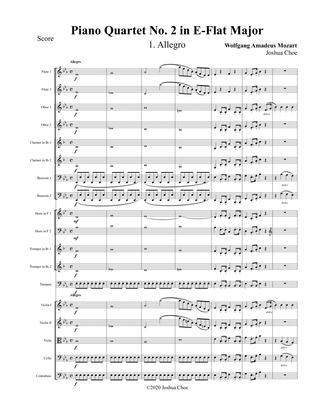Book cover for Piano Quartet No. 2 in E-Flat Major, Movement 1