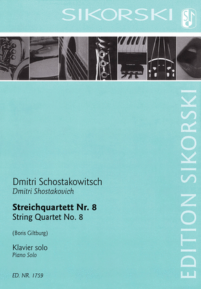 Book cover for String Quartet No. 8