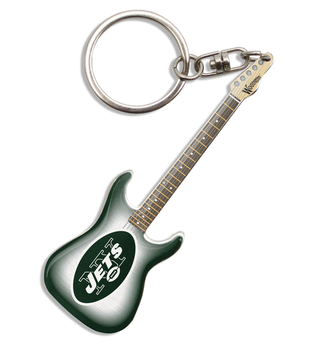 New York Jets Electric Guitar Keychain