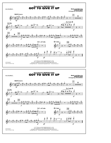 Got To Give It Up - Flute/Piccolo