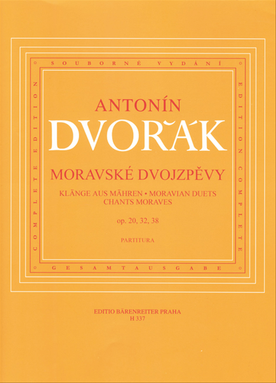 Moravian Duets, op. 20, 32, 38 Tenor Voice scores gallery preview page 1