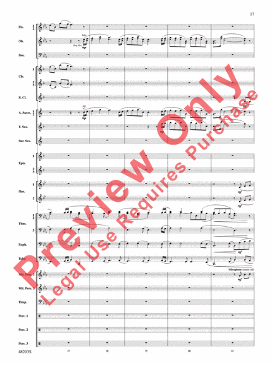 The Summoning The Summoning Concert Band scores gallery preview page 18