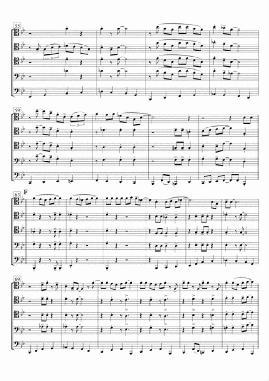 Route 66 Brass Quintet scores gallery preview page 5