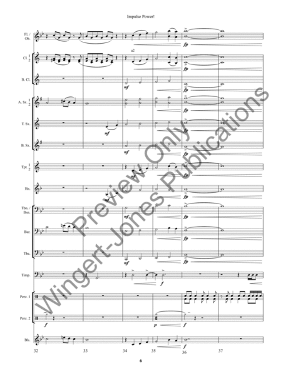 Impulse Power! Concert Band scores gallery preview page 10