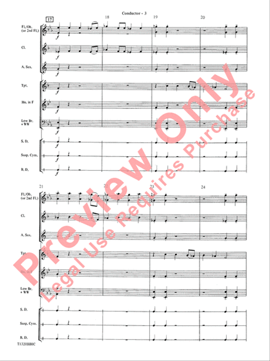 Batman Theme (from the Original TV Series) Concert Band scores gallery preview page 5