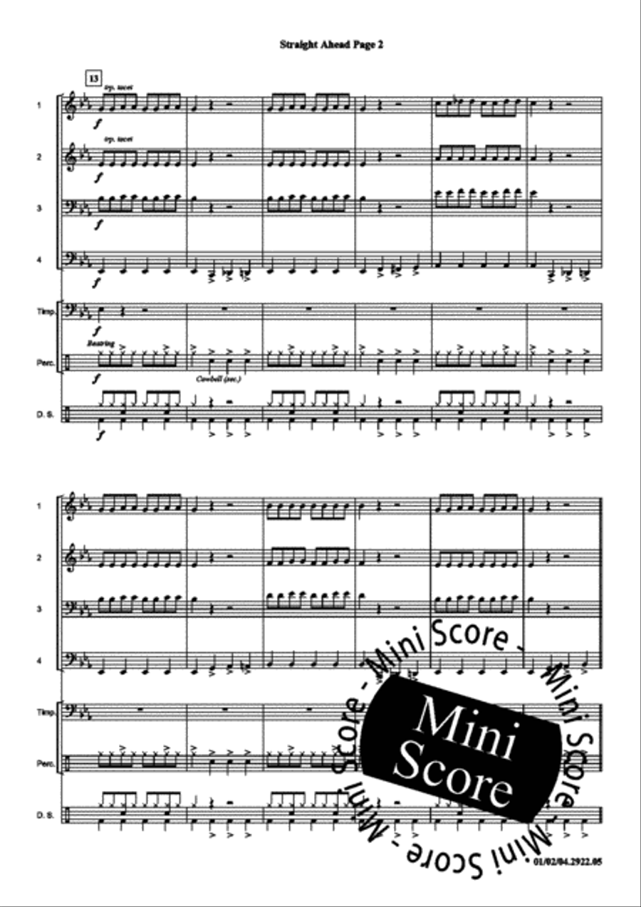 Straight Ahead Concert Band scores gallery preview page 6