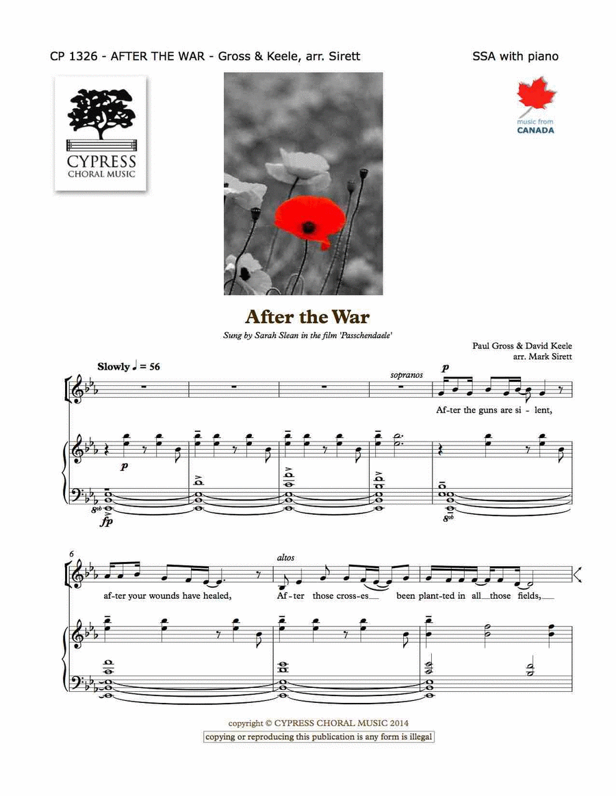 After The War SSA scores gallery preview page 1