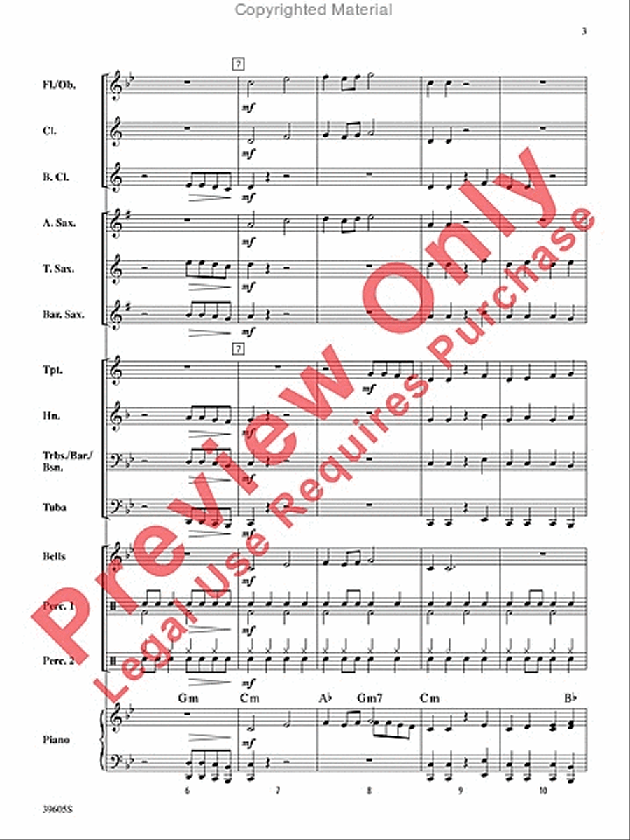 Atomic Clock Concert Band scores gallery preview page 4