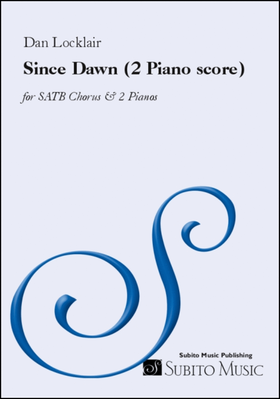 Since Dawn (2 Piano score)