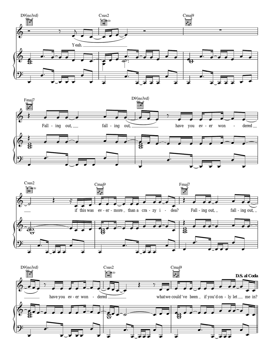 Wrong Impression Wrong Impression Piano, Vocal, Guitar scores gallery preview page 4