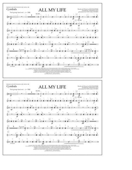 All My Life - Cymbals