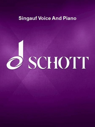 Book cover for Singauf Voice And Piano